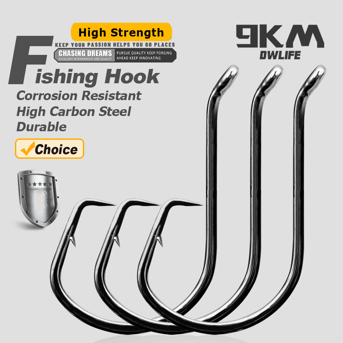 Fishing Hook Circle - 9KM Kreis Angelhaken 25 ~ 50Pcs