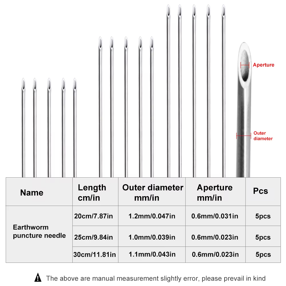 Edelstahl-Regenwurm-Einfädelna – Fishing Hook Stainless Steel Bewertung und Preis