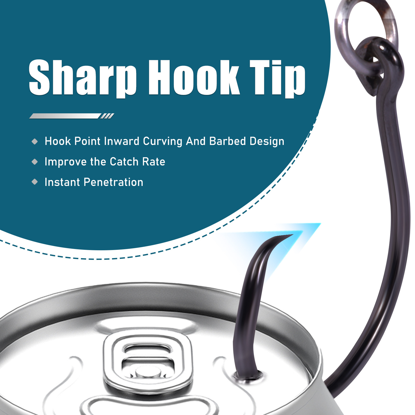 9 km Kreishaken zum Angeln mit – Fishing Hook Circle Bewertung und Preis