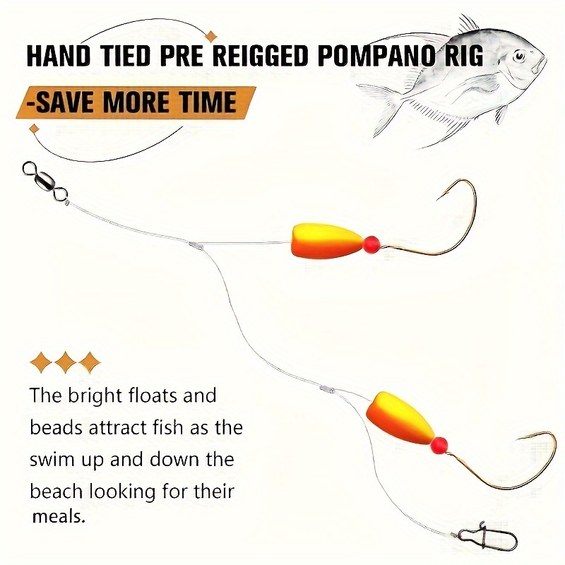 3 Stück Pompano Rigs Surf Fish – Fishing Hook Circle Bewertung und Preis