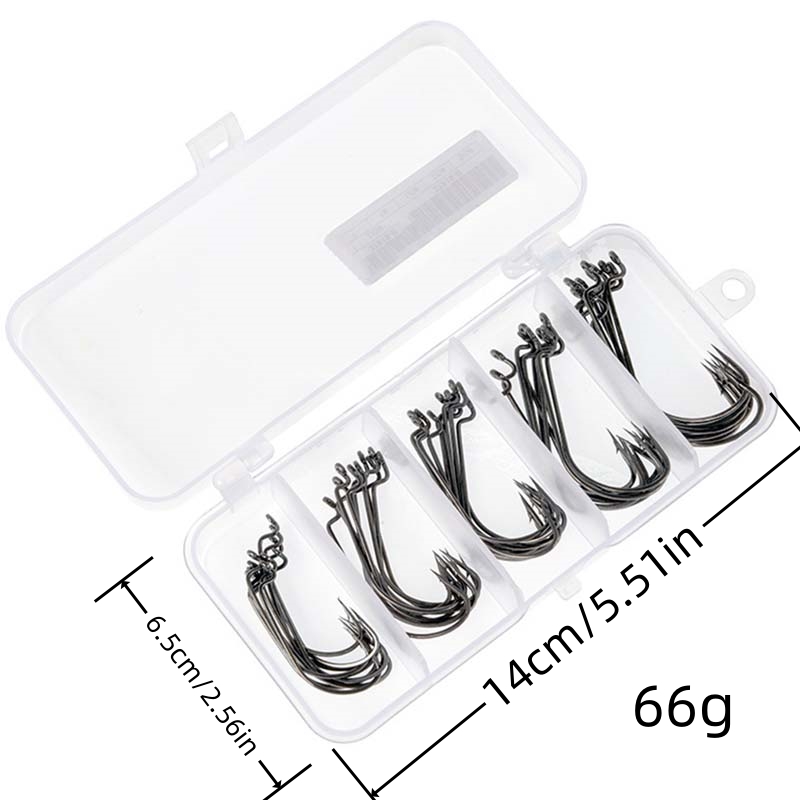 50 Stück/Box Hochkarbon-Stahl  – Fishing Hook Box Bewertung und Preis