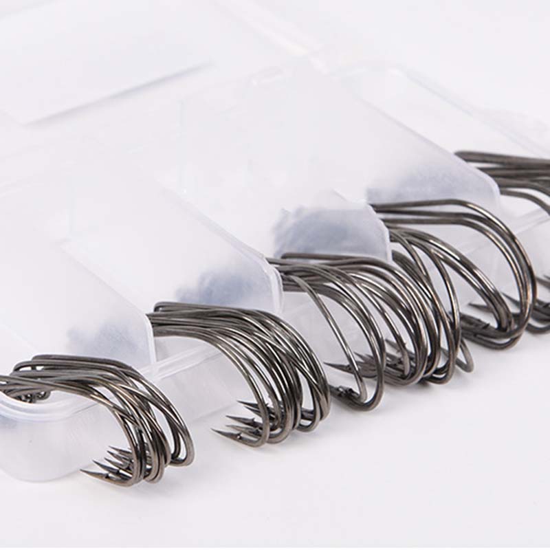 50 Stück/Box Hochkarbon-Stahl  – Fishing Hook Box Bewertung und Preis