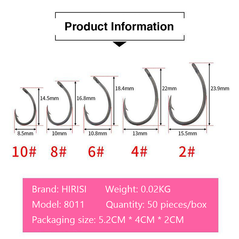 {YY30} Hirisi 50 Stück Verpack – Fishing Hook Box Bewertung und Preis